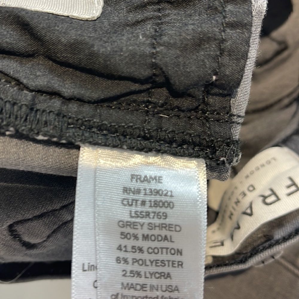 FRAME Denim Le Skinny de Jeanne Grey Shred - Picture 13 of 13